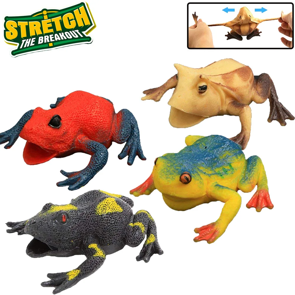 Растягивающаяся игрушка изгиб в виде лягушки джунглей леса|Игровые фигурки и