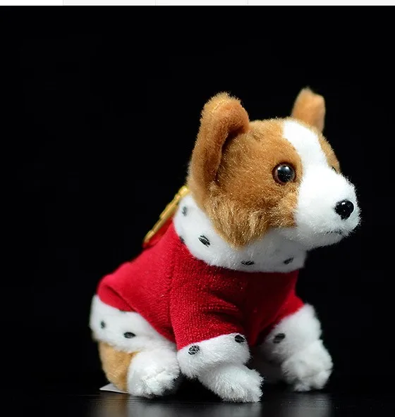 Симпатичная корги 12 см подвесная кукла собака брелок имитация куклы плюшевые