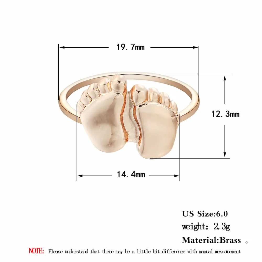 QIMING Детские Кольца для ног женщин милые золотые ювелирные изделия аксессуары