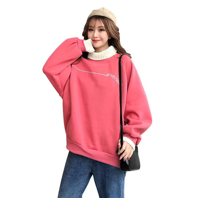 Плюшевый свитер для женщин Сезон осень-зима Новинка Свободный корейский вариант