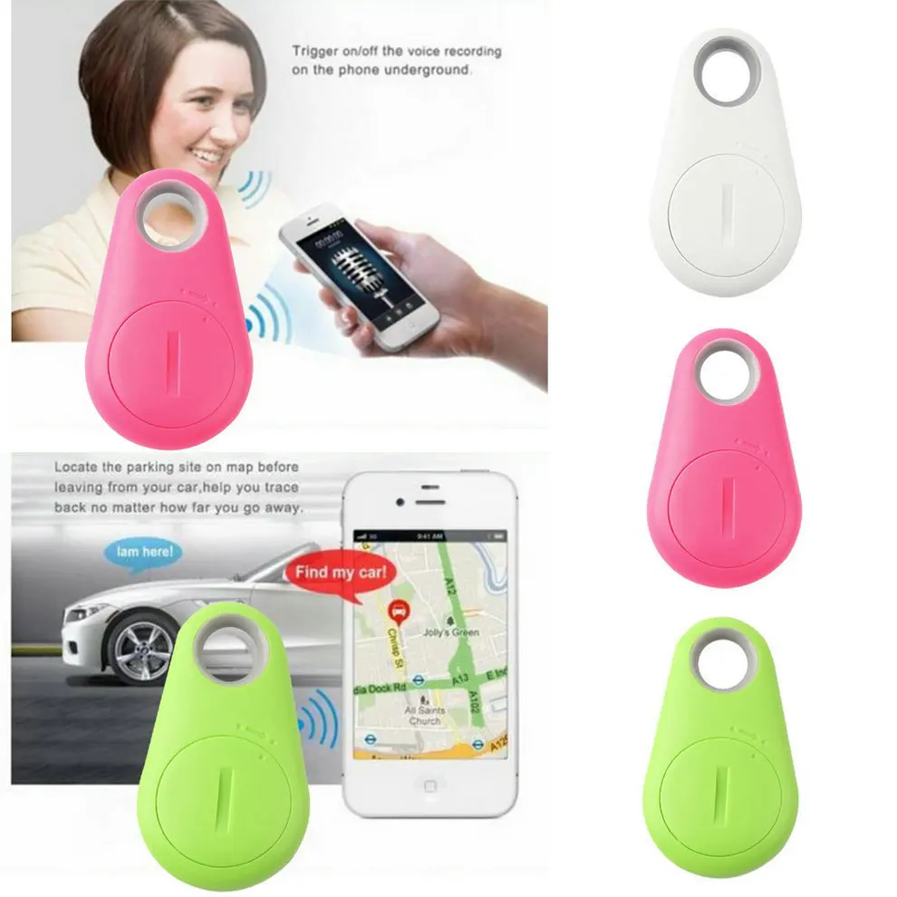 

Mini Fashion Bluetooth 4.0 Tracker Locator Tag Alarm Wallet Key Pet Dog Tracker Anti-lost Pocket Size Smart Tracker 3 Colors