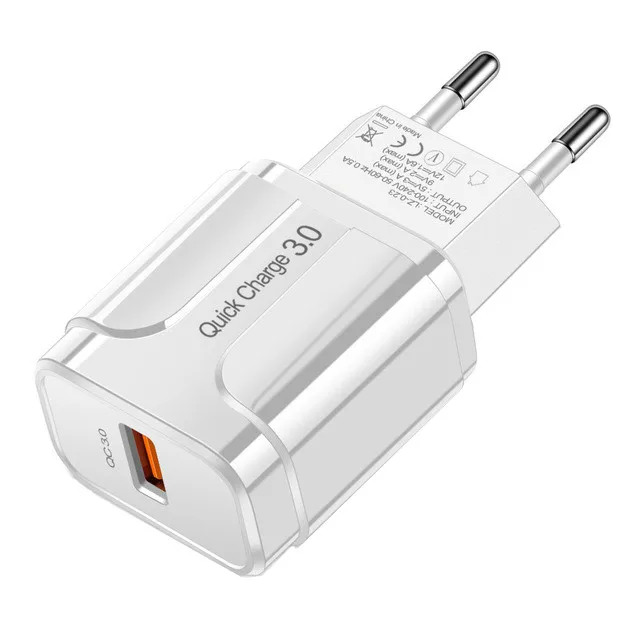 Магнитный Micro USB кабель QC 3,0 быстрое зарядное устройство для samsung A10 huawei Y5 Y7 Y9 Honor 8X zte Blade V9 V7 A3 A5 Android мобильный телефон - Тип штекера: Only White Charger