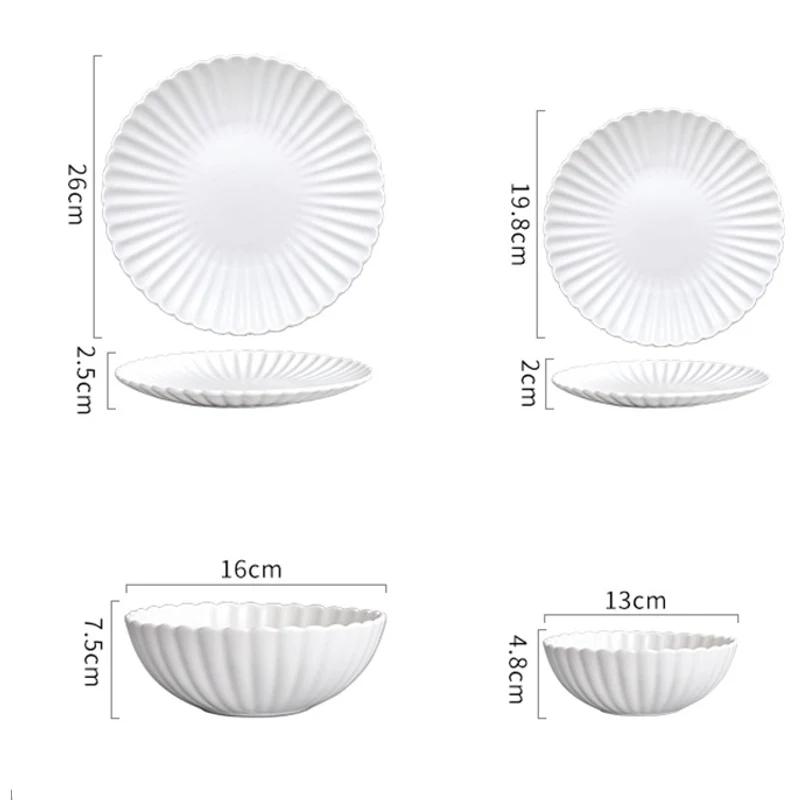 

Ceramic Dinner Plates Frosted Chrysanthemum Western Steak Dish Kitchen Dessert Salad Plate Soup Bowl Desk Decoration Tableware