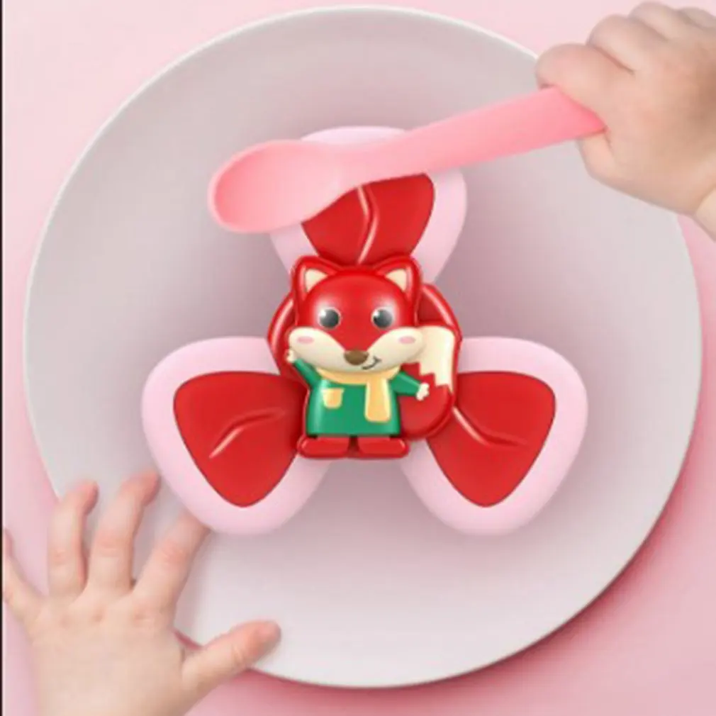 

3pcs Suction Cup Kid Toys Kid Bath Toys Suction Cup Spinning Top Sucker Top For Children's Table Bathtub