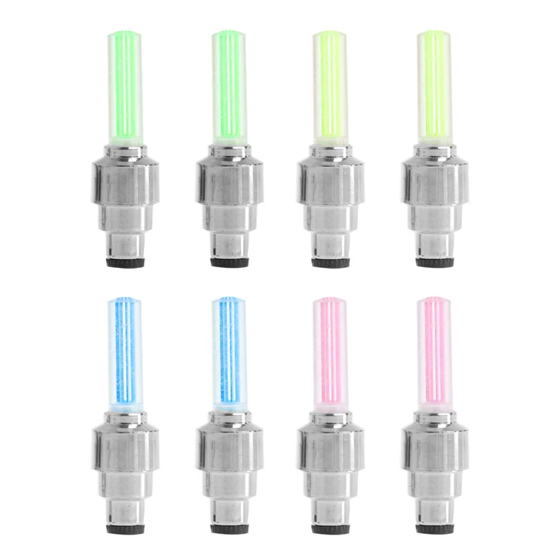 

2 шт. велосипед светильник s велосипедные шины колпачок клапана на колесе спиц светодиодный светильник 4 цвета