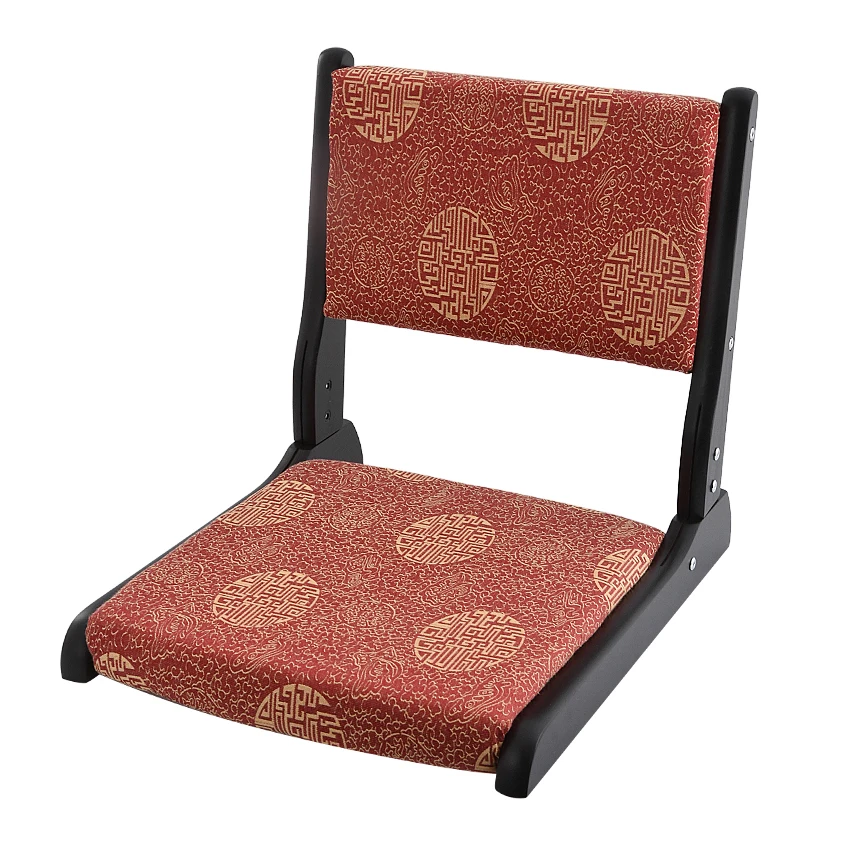 Solid Wood Legless Chair Seat High Density Elastic Cotton Foldable Floor Seat Seating Armchair