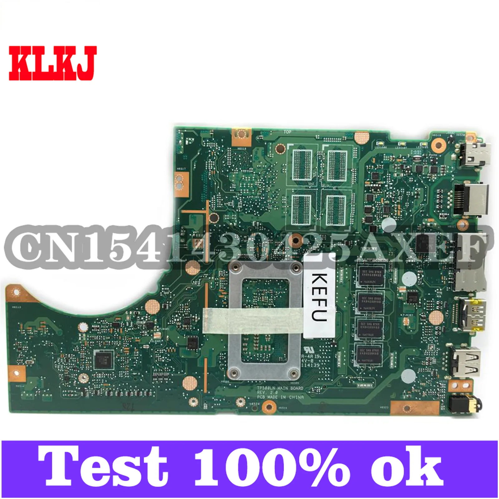 

KLKJ TP500LN Laptop Motherboard For ASUS TP500LA TP500LD TP500L Original Mainboard 4GB-RAM I5-5200U