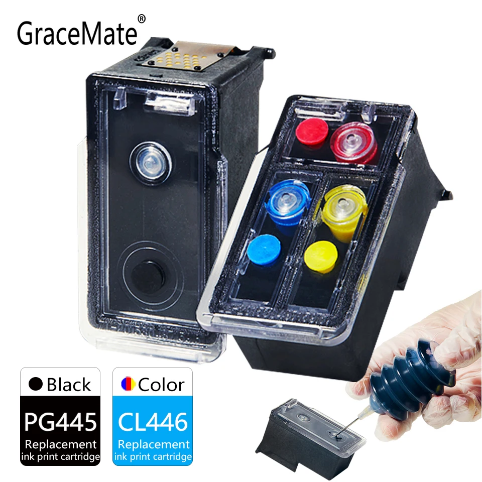 Чернильный картридж GraceMate PG445 CL446 совместим с принтером Canon PIXMA MX494 MG2944 IP2840 MG2440