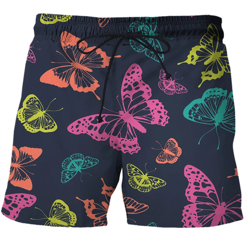 Butterfly Shorts Men Animal Casual Short Pants Beach 3d Printed Shorts Gothic Fitness Mens Shorts New Male Summer Men clothing