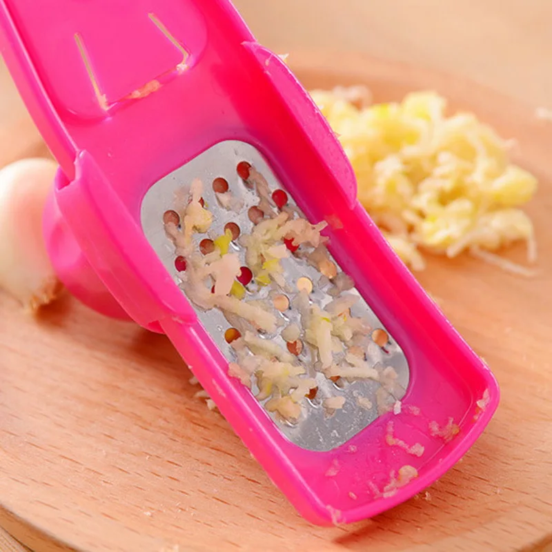 

Garlic Press Grater for Garlic Cutter Slicer Stainless Steel Plastic Grinding Tool Candy Color Kitchen Gadget Accessories