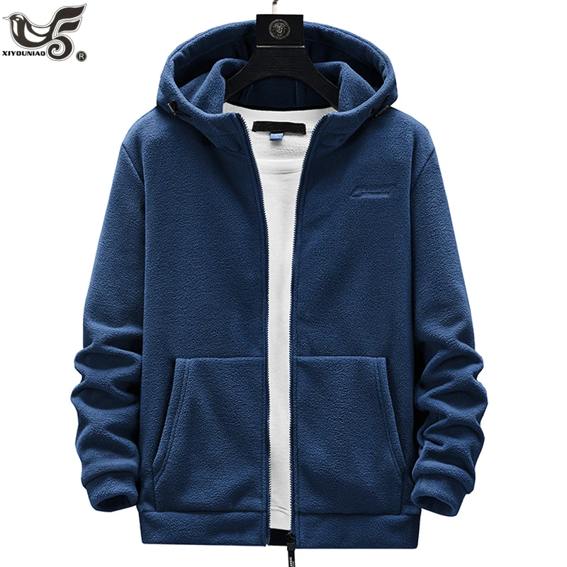 

Plus Size 6XL 7XL 8XL Men Autumn Winter Fleece Jacket Warm Streetwear Hooded Coat Outdoors Military Softshell Hiking Clothing