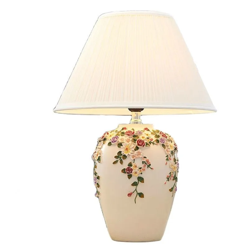 Европейская свадебная Светодиодная настольная лампа с диммером романтическая