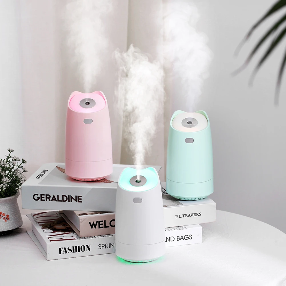 USB Humidifier 280ml Mini Portable With Colorful LED Night Ligh For Home Office Room Mist Maker Humidification Gift | Дом и сад