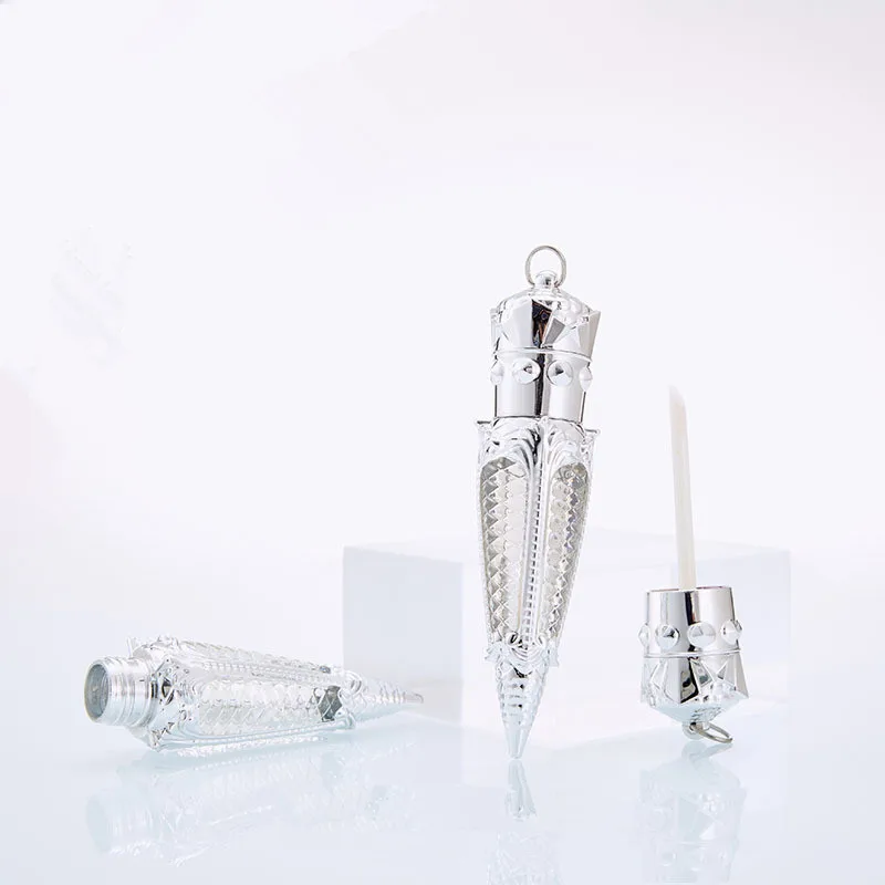 Пустой контейнер для блеска губ в форме моркови пластиковая прозрачная бутылка