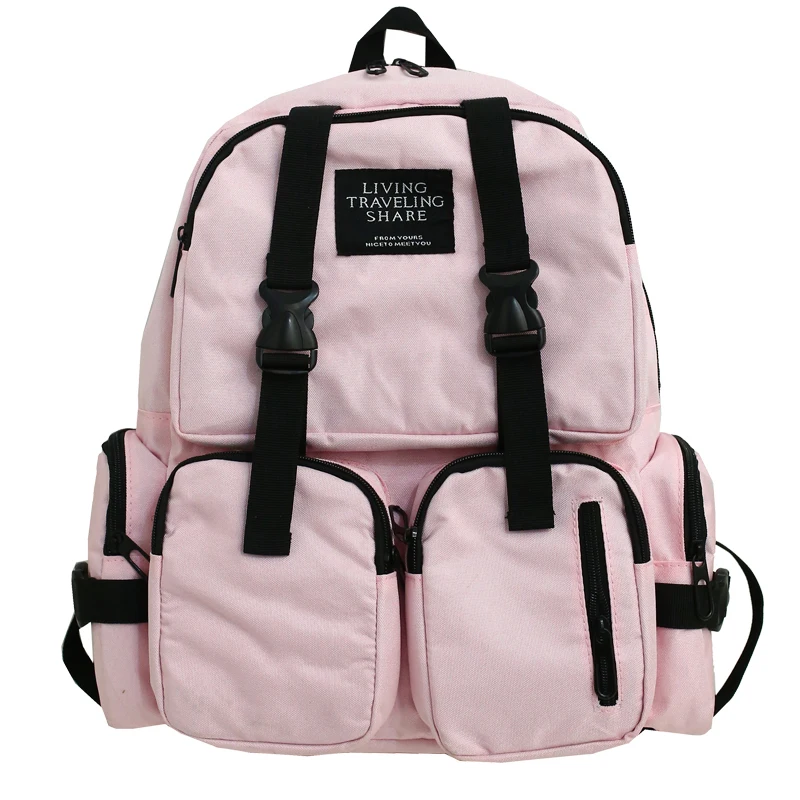 Школьные рюкзаки для девочек сумки из ткани Оксфорд унисекс с несколькими