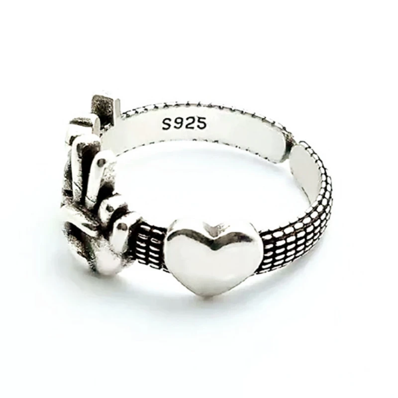 

Wholesale Punk Vintage Rings Rock Paper Scissor Love Orthodox Goods Hiphop Female Gothic Fashion Women's Jewelry 2020