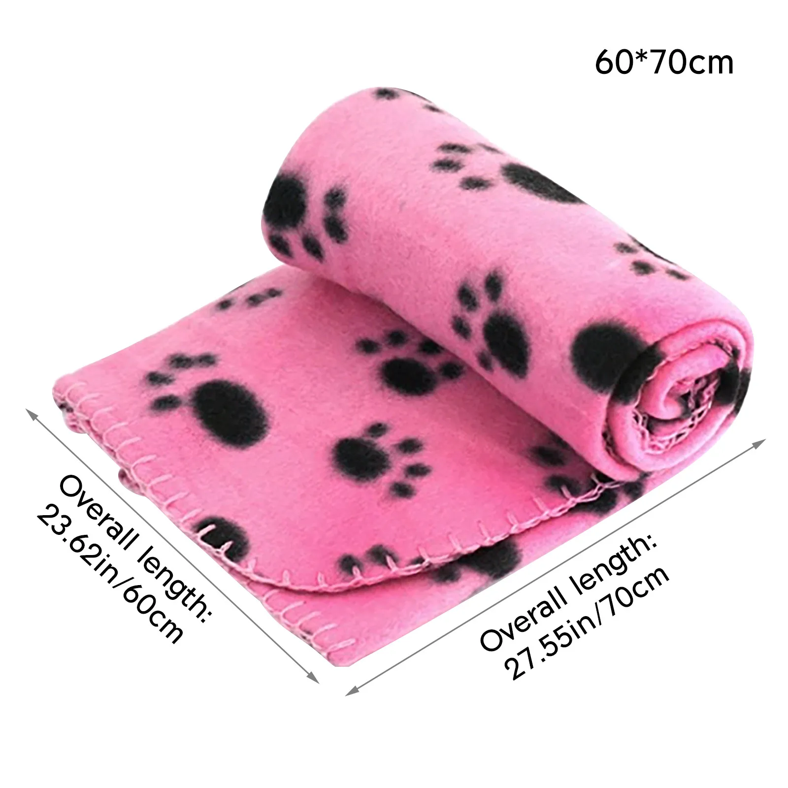 

Comfortable Soft Skin Friendly Blanket Pet Products Rose Red Claw Printing Small Mats Dog Cat Puppuy Soft Warm Pet Mats #Y10