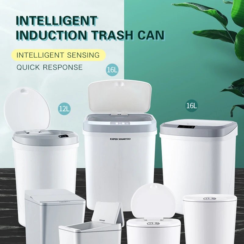 

Trash Can Automatic Touchless Intelligent Induction Motion Sensor Car Trash Can Storage Box Desk Dormitory Office Tissue Box