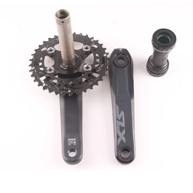 Shimano SLX FC M7100 2x12 Скорость MTB велосипедный шатун полый Tech II 36-26T 170 мм 175 мм двойная цепь MTB велосипед Кривошип с BB