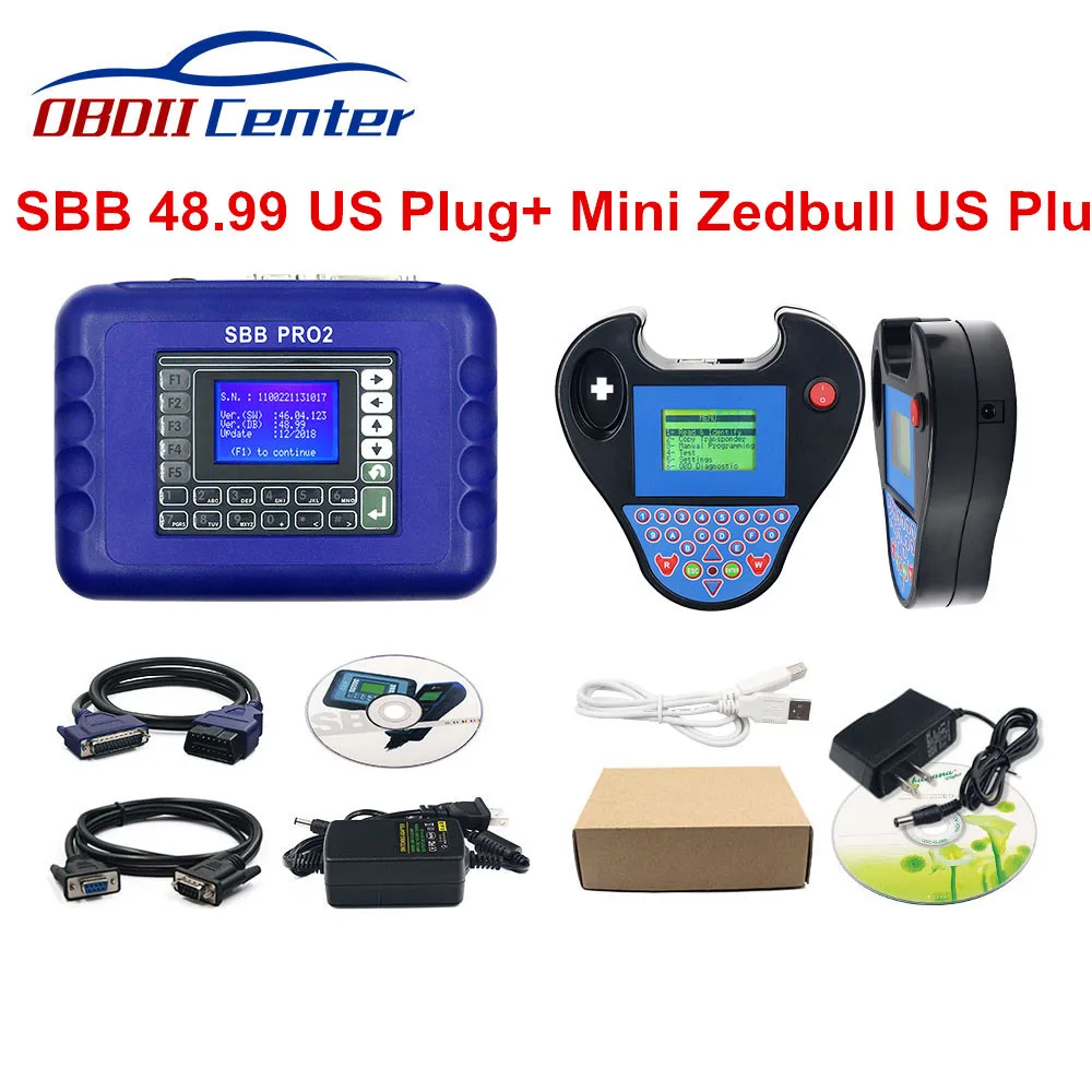 SBB US Zedbull Black Лучшая цена интеллектуальный мини-zedbull Автомобильный ключ транспондер Zed Bull Hw V5.02 Sw V508 Мини Zed-bull Obd2 Ключевые программист для 8c 8e чипы - Цвет: SBB US Zedbull Black