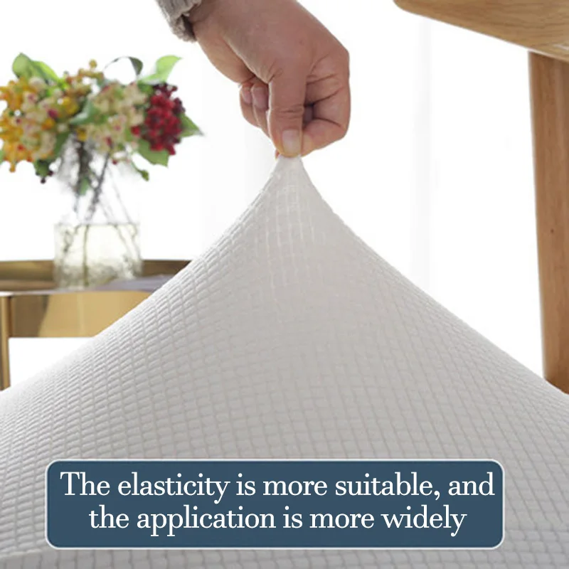 

1/2/4/6 Waterproof Skirt Dining Chair Cover Elastic Chair Slipcover Stretch Chair Cover for Wedding Party Seat Cover