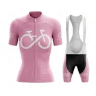 2022 розовая Женская одежда для велоспорта, летний комплект из Джерси для велоспорта с коротким рукавом, одежда для горного велосипеда, одежда для велоспорта