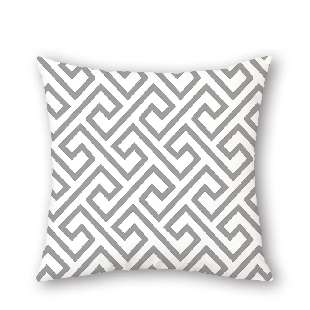 Новый льняной декоративный чехол для подушки с геометрическим рисунком