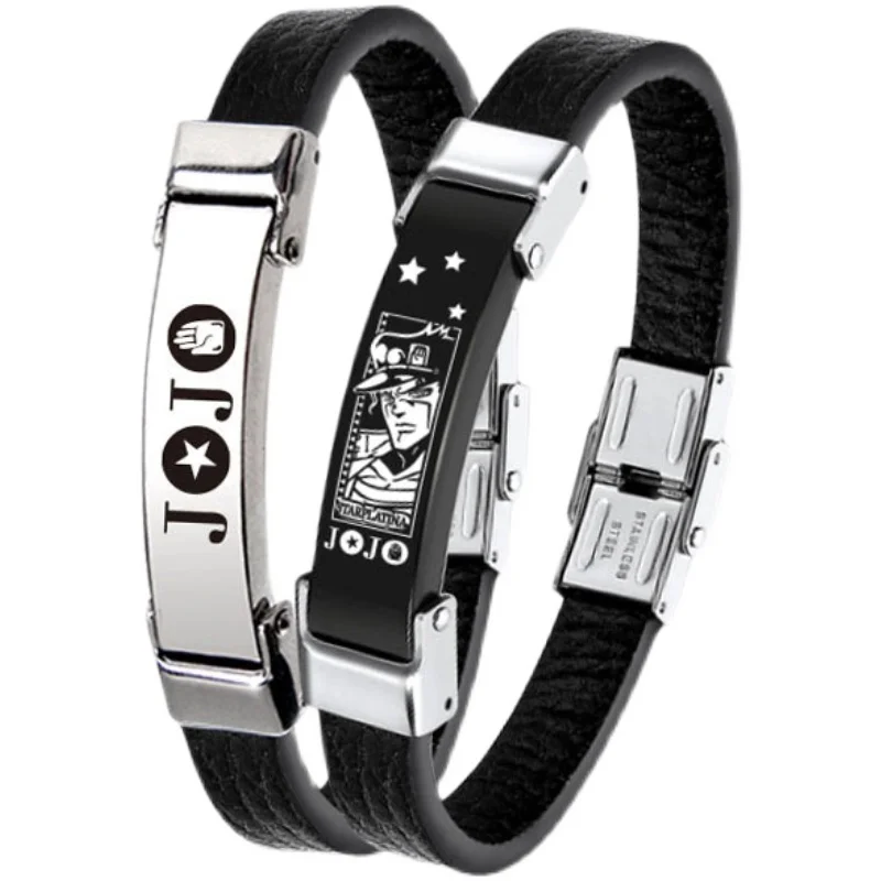 

Браслет из титановой стали с изображением героев аниме «невероятные приключения Джоджо»