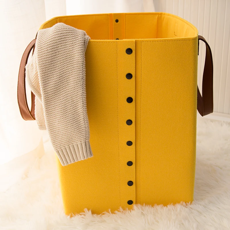 

New Laundry Basket Kids Toy Storage Basket Kids Toy Clothes Organizer Large Felt Clothes Sundries Gift Basket B7B80B6