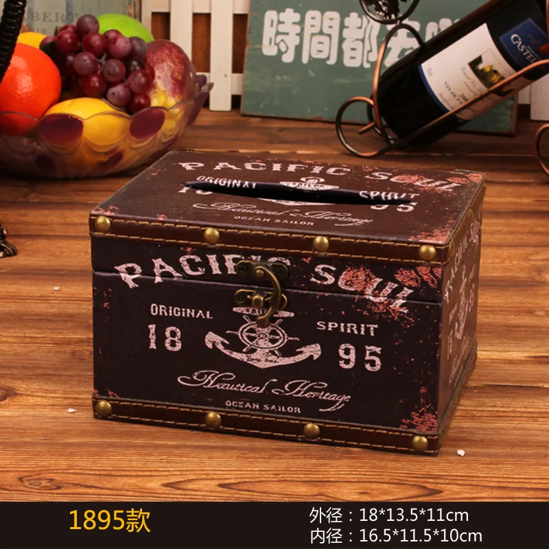 Ретро держатель для салфеток креативный контейнер железная коробка домашний