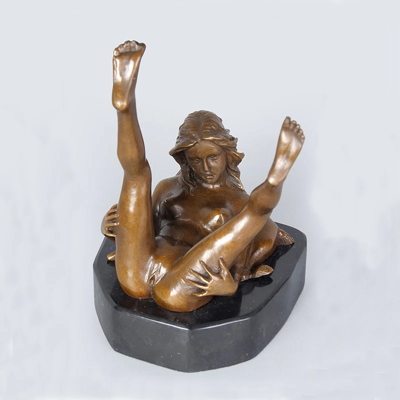 ArtsHom DS291 Эротическое искусство Libidinal Обнаженная Женская Бронзовая статуя ГОЛОД