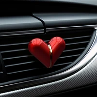 2 in 1 loving heart car air freshener perfume fragrance for auto car air vent freshener air conditioner clip diffuser