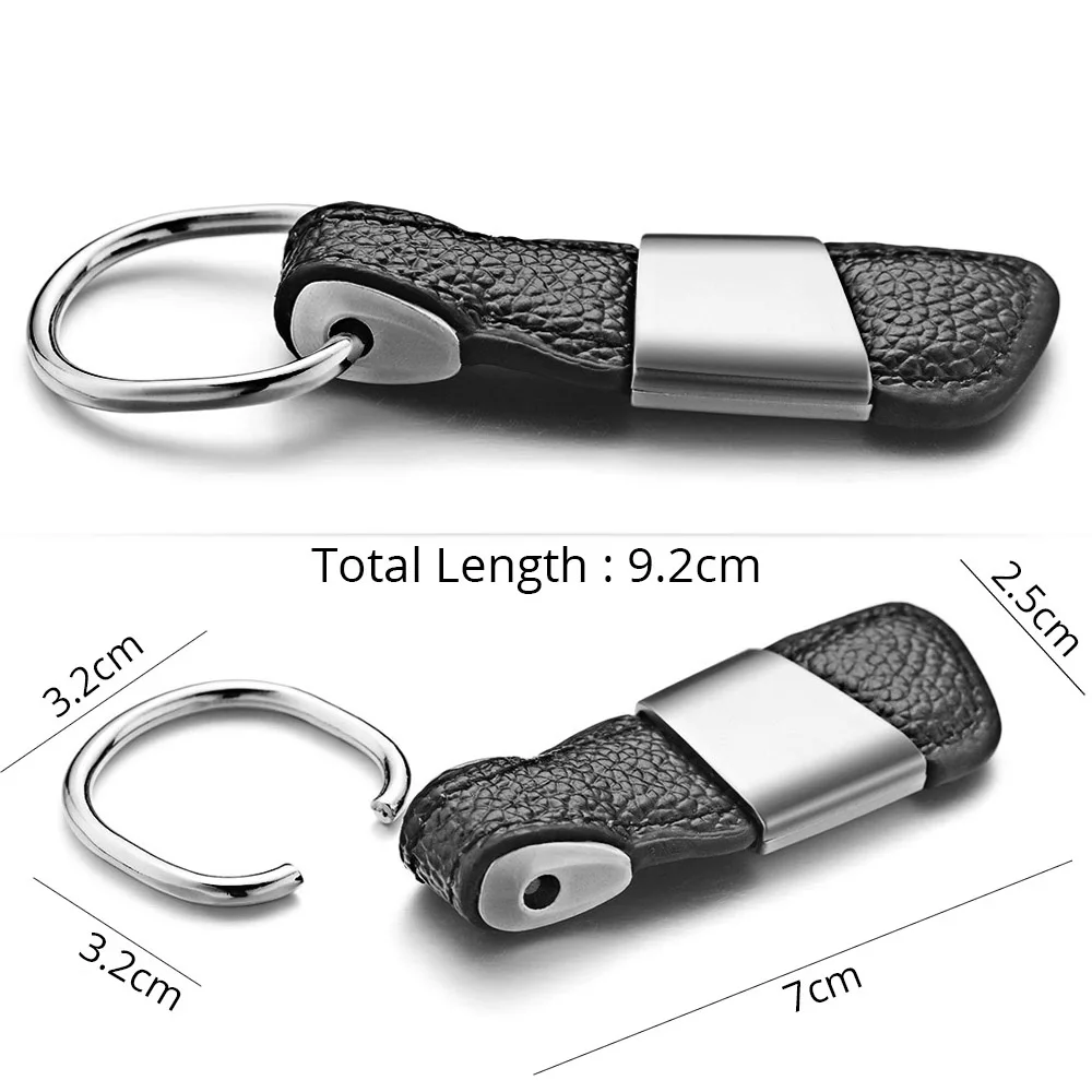 Оригинальные мужские брелоки из натуральной кожи металлическая гравировка
