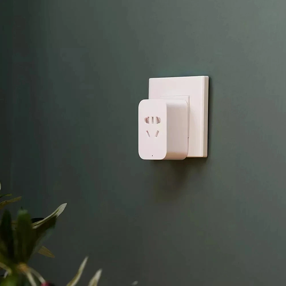 Умная розетка Xiaomi Mi Smart WiFi 2 штекера пульт дистанционного управления поддержка