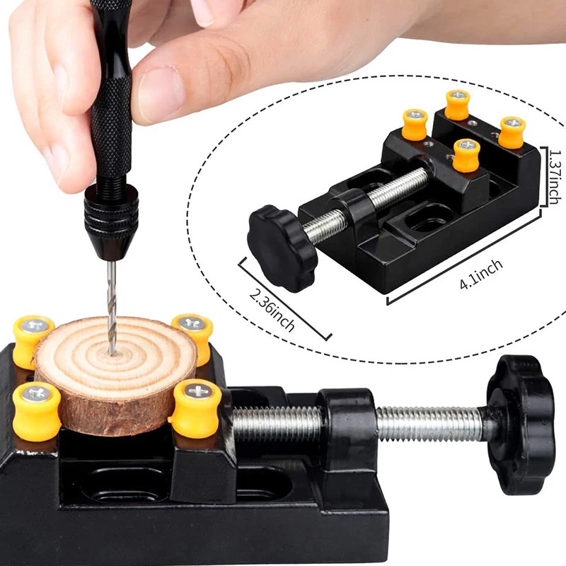 

60 Pcs Pin Vises Hand Drill Bits Mini Twist Drill Bits Set with Hand Pin Vise Rotary Tools for Wood, Jewelry