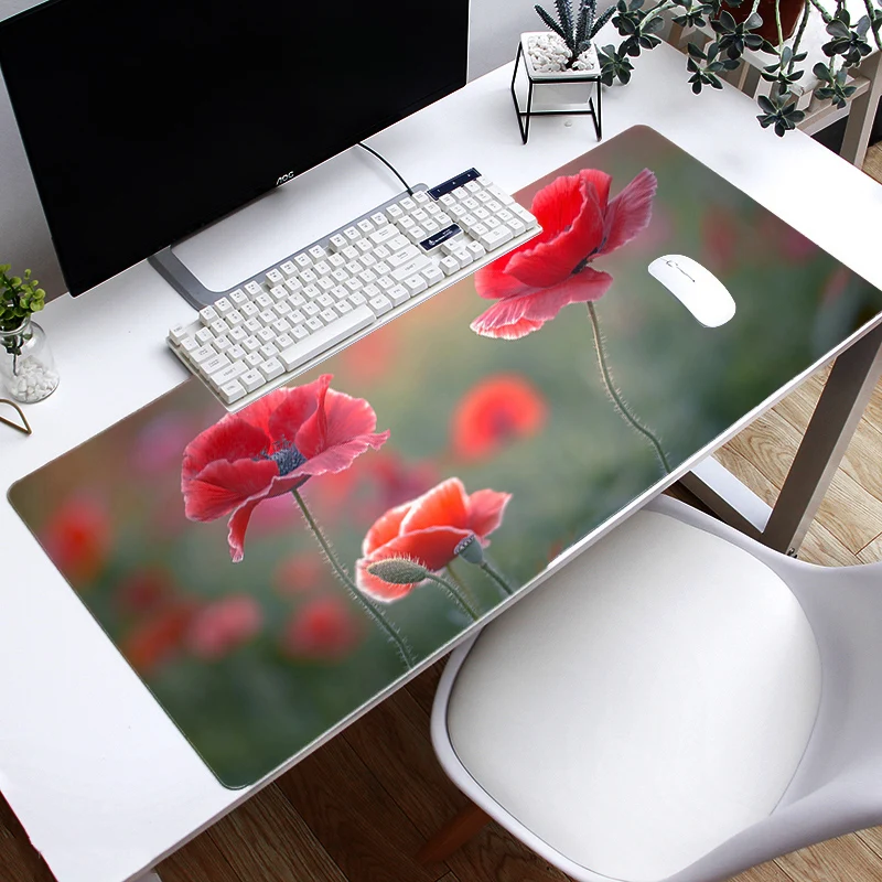 

(700x300mm) large gaming mouse pad mousepad L XL flower design version locking for gamer