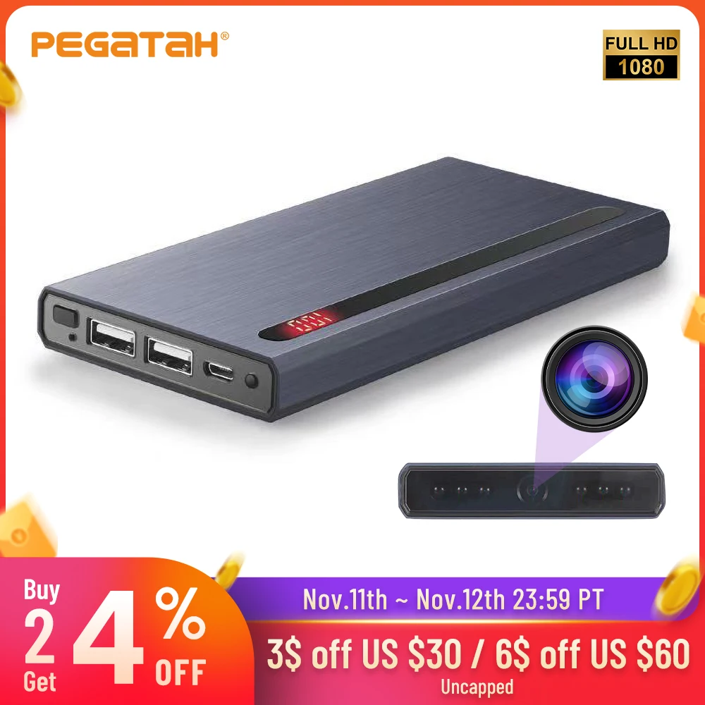 Мини Wi-Fi камера 1080P внешний аккумулятор для смартфона с инфракрасным ночным