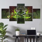 Сжигание крестовый иллидана Stomrage Warcraft World of Warcraft видео игры художественные росписи на холсте искусство стены Прачечная Настенный декор