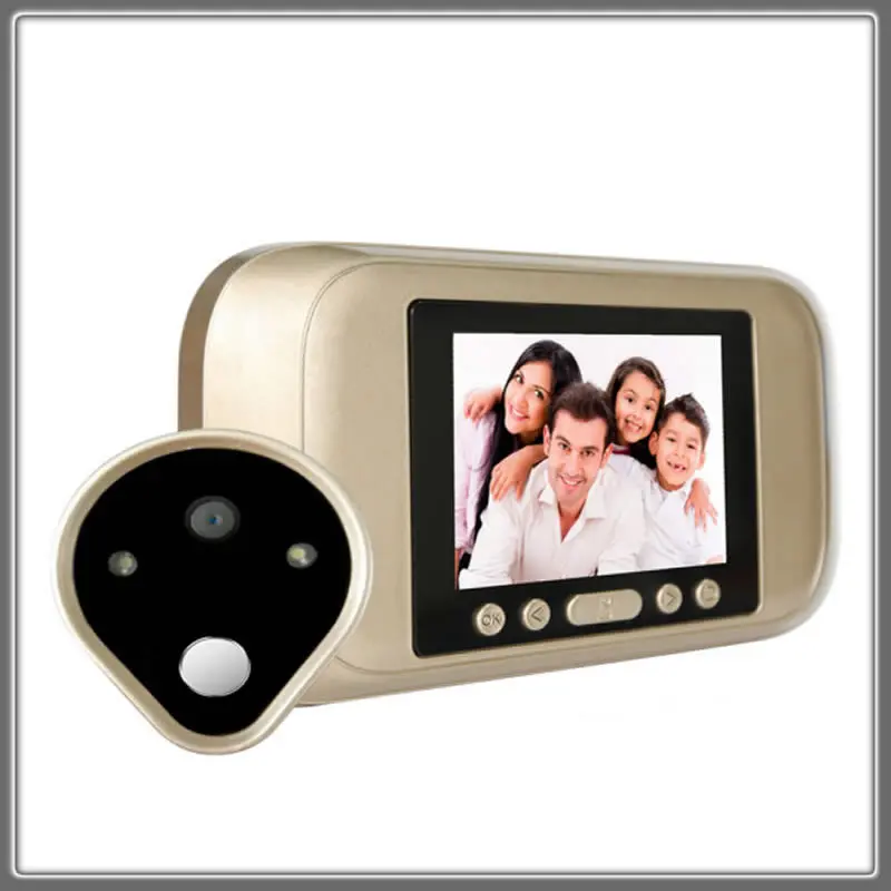 

3.2 Inch Color Screen With Door Bell LED Lights Electronic Doorbell Door Viewer Home Security Peephole Door Camera