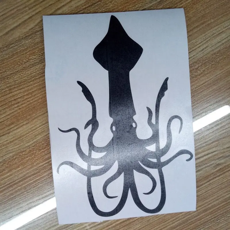 

12.3cm*18.6cm Squid Animal Stickers Decals Motorcycle Vinyl