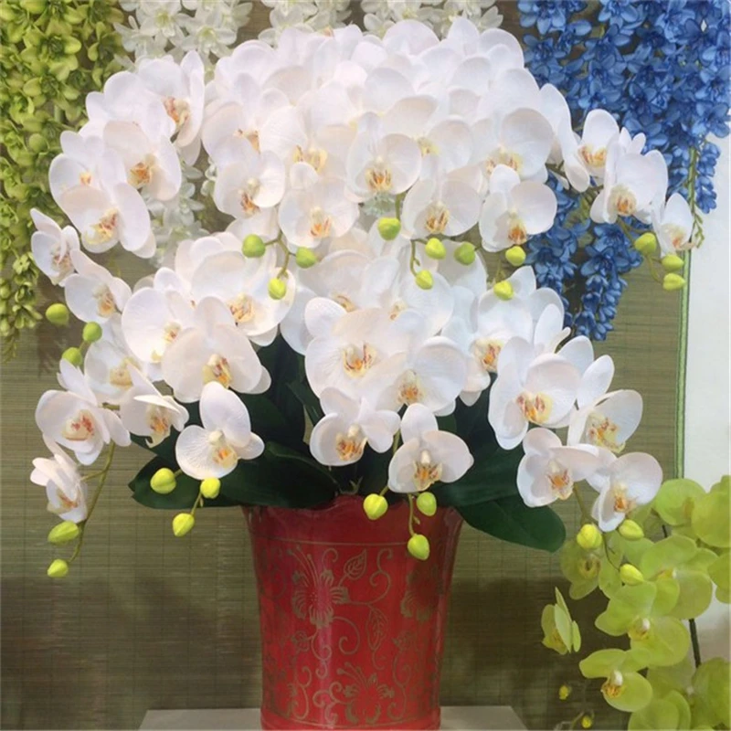 Украшение для дома Шелковая бабочка искусственный букет фаленопсис свадьбы