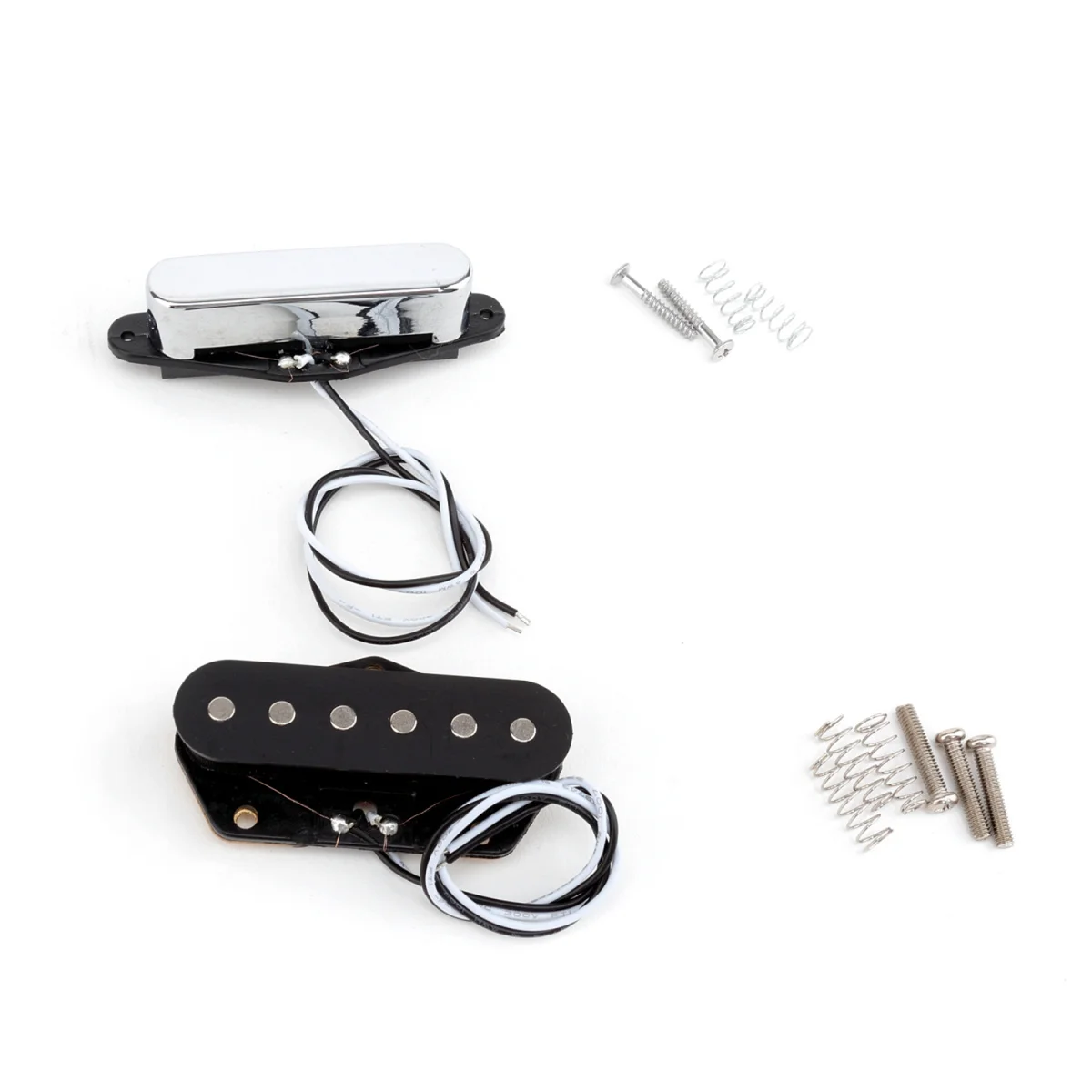 Musiclily Pro черный 54 мм Мост и хром 50 шеи одной катушки Пикап Набор для Telecaster Теле