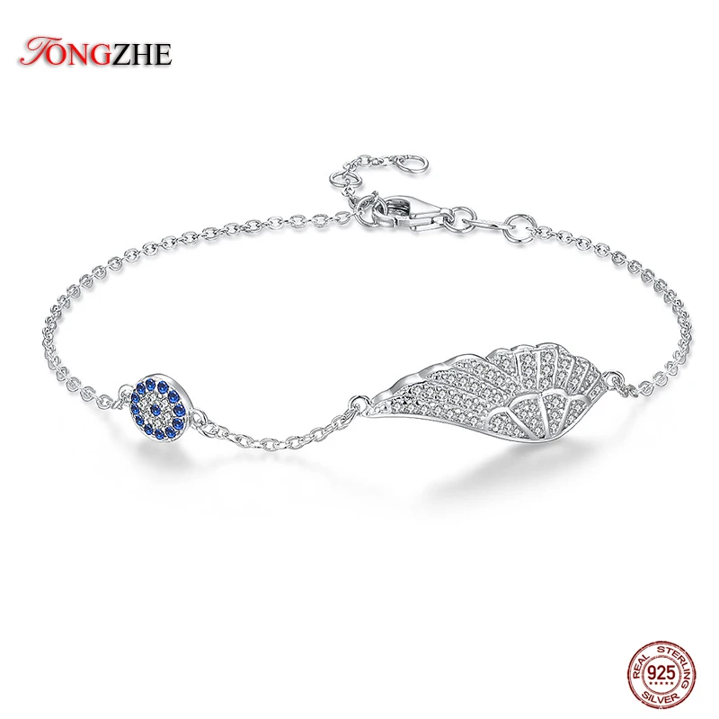 Женский и мужской браслет TONGZHE серебро 925 пробы роскошные ювелирные изделия с