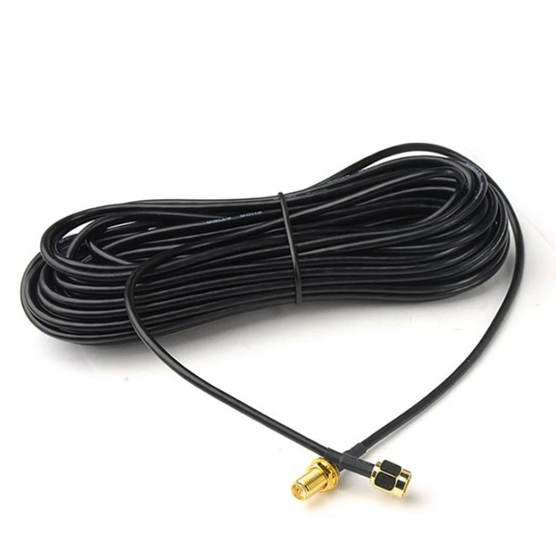 

20M Extension Cables SMA Male to Female Coaxial Extension Cable WiFi Router Antenna Aerial Copper Plated Gold Cable