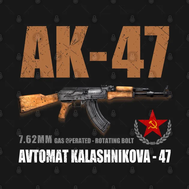 AK 47 автомат Калашникова русский Riffle футболка из хлопка Одежда с овальным вырезом