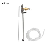 beer gun bottle filler co2 carbonation kit with line for homebrew beer wine stainless steel filling tools with cleaning brush