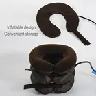 Воздушный надувной шейный воротник, трёхслойная поддерживающая Массажная подушка для снятия боли, расслабления, здоровья, массажный инструмент