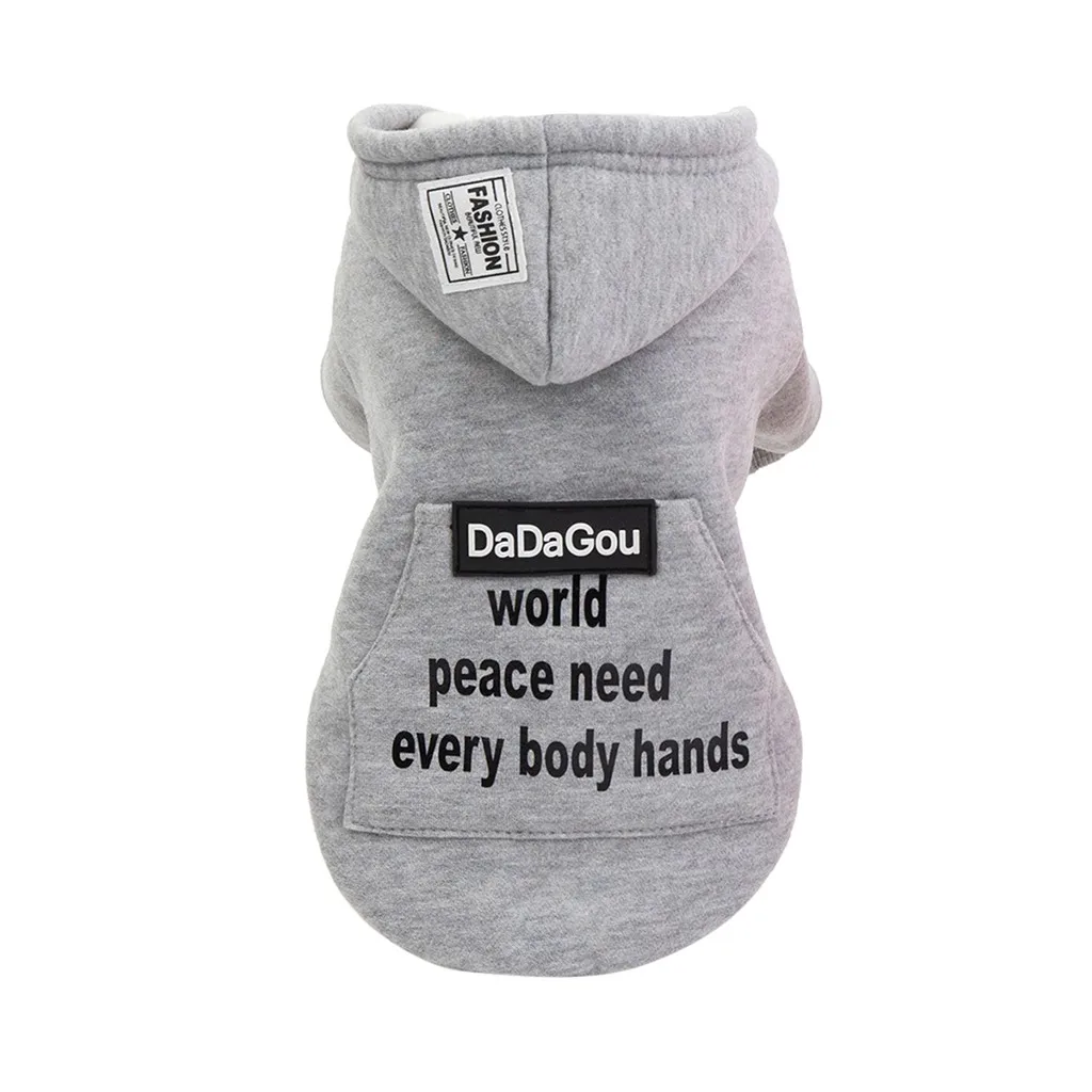 Новинка 2019 пальто с капюшоном и большим карманом для домашних животных осенняя