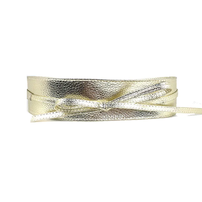 Multicolor Women PU Leather High Waist Strap Belts Wide Belt Slimming Girdle Ties Bow Bands For Dress Decoration Femme | Аксессуары для