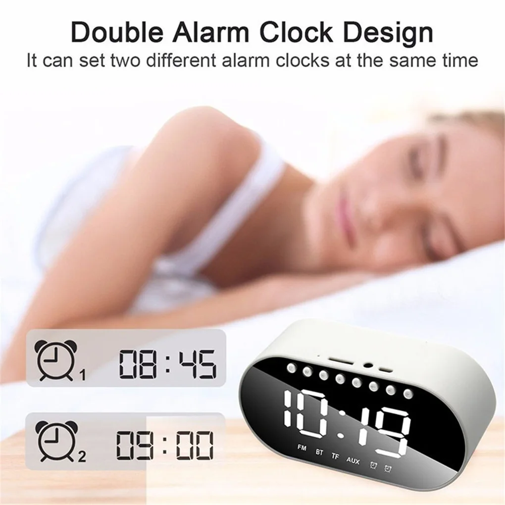 Светодиодный Будильник домашние цифровые часы с поддержкой двойного